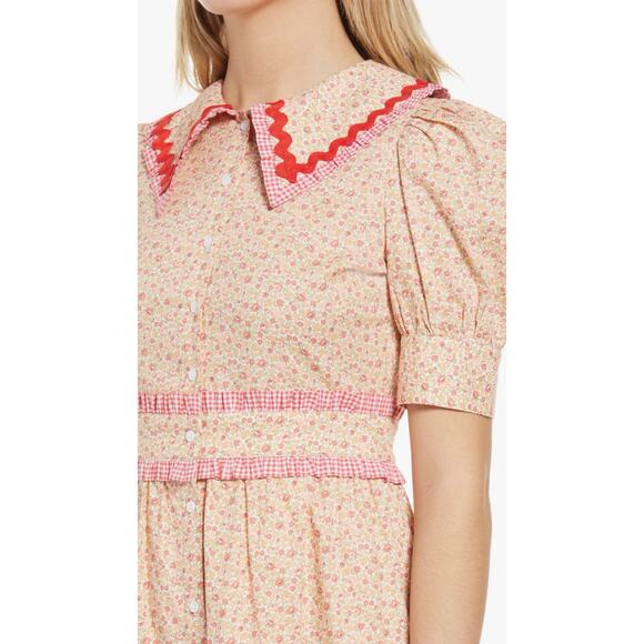 English Factory Floral Print Midi Dress - Picture 3 of 8